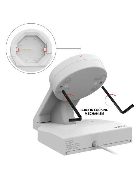 GDS® Uni-ConnT Powered Desktop Dock with PoE - Gray
