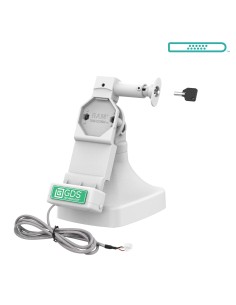 GDS® Uni-ConnT Locking Tilt & Swivel Dock with PoE - Gray