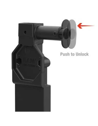GDS® Uni-ConnT Locking Dock + USB-A & DB9 with Release Button