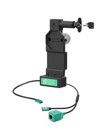 GDS® Uni-ConnT Locking Dock + USB-C & RJ45 with Release Button