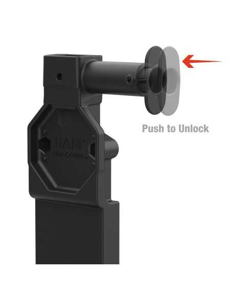 GDS® Uni-ConnT Dock + USB-A & DB9 with Release Button