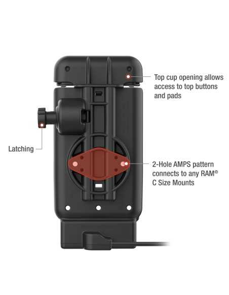 GDS® Vehicle Dock for Samsung XCover7 Pro/6 Pro with USB-C IntelliSkin®