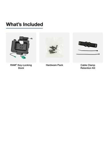 RAM® Key-Locking Power + Dual USB Data Dock for Tab Active5 Pro & 4 Pro