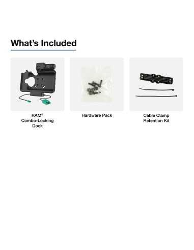 RAM® Combo Locking Power + Dual USB Dock for Tab Active5 & 3