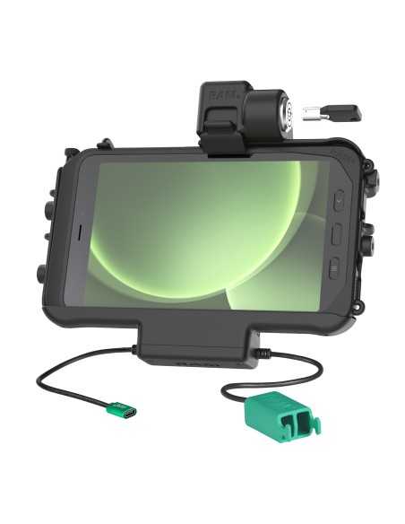 RAM® Thin-DockT Locking Power + Dual USB Dock for Tab Active5 & 3