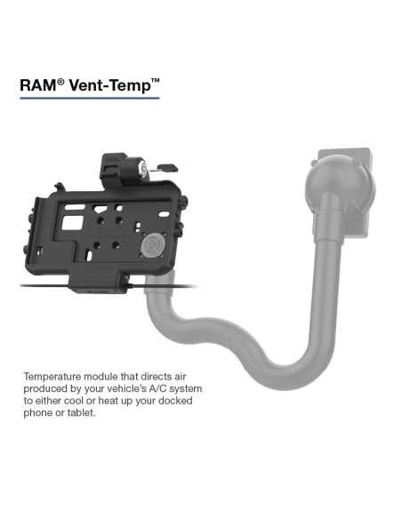 RAM® Thin-DockT Locking Power + Dual USB Dock for Tab Active5 & 3