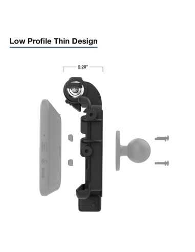 RAM® Thin-DockT Locking Power + Dual USB Dock for Tab Active5 & 3