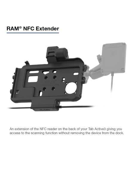 RAM® Thin-DockT Power + Dual USB Dock for Tab Active5 & 3