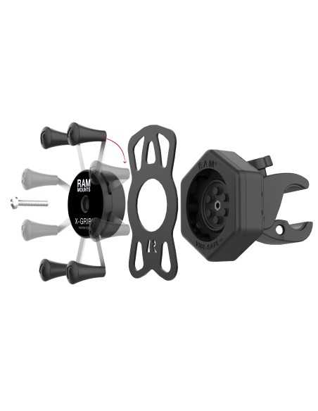 RAM® X-Grip® Phone Mount with Vibe-SafeT & Small Tough-ClawT