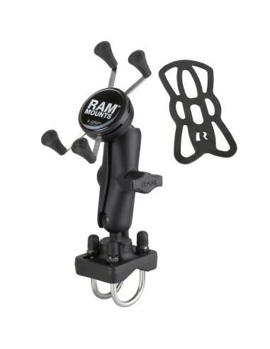 RAM® X-Grip® Phone Mount with Double U-Bolt Base