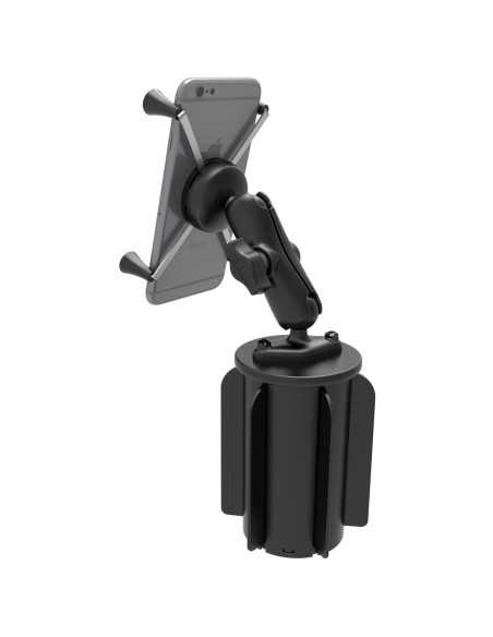 RAM® X-Grip® Large Phone Mount with RAM-A-CANT II Cup Holder Base