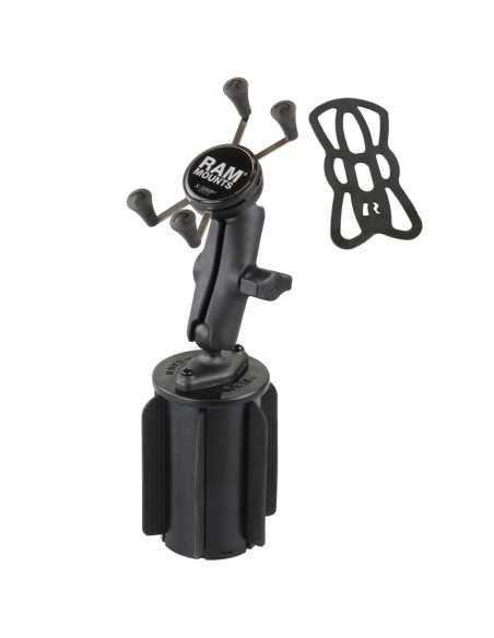 RAM® X-Grip® Phone Mount with RAM-A-CANT II Cup Holder Base