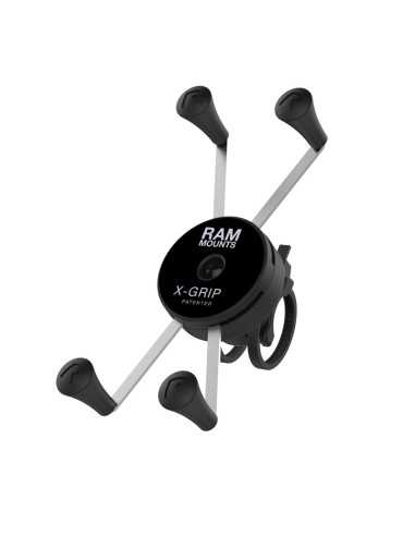 RAM® X-Grip® Large Phone Mount with Low-Profile Zip Tie Handlebar Base