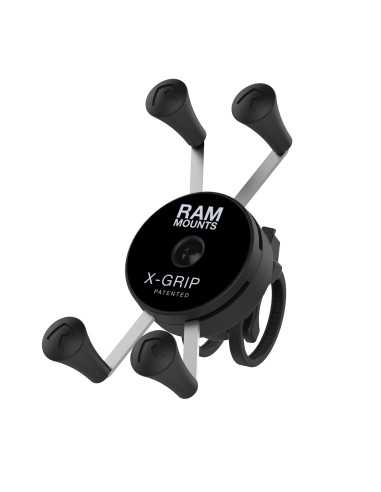 RAM® X-Grip® Phone Mount with Low-Profile Zip Tie Handlebar Base