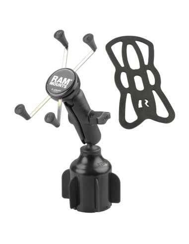 RAM® X-Grip® Large Phone Mount with RAM® StubbyT Cup Holder Base