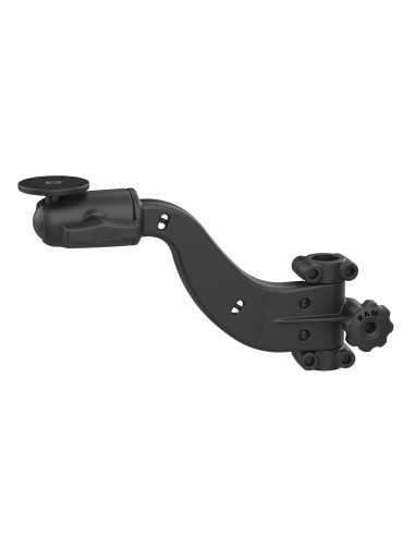 RAM® Friction Hinge 10" Curved Socket Arm with Ball for Tough-BarT