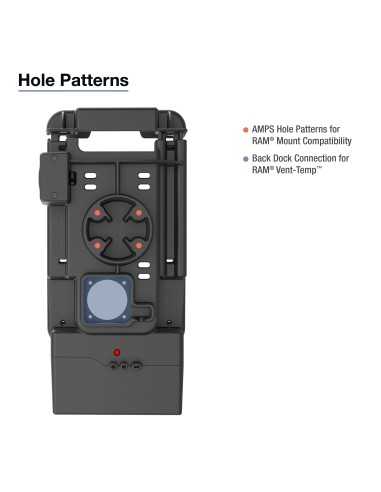 RAM® USB-C Speaker Dock for Tab Active5 with 1-USB-A