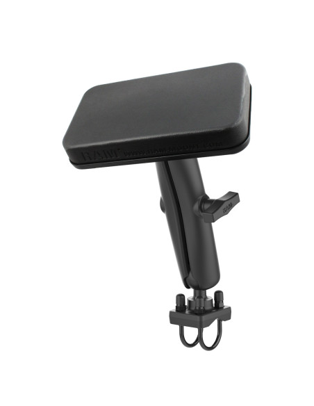 RAM® Double U-Bolt Mount with Back Rest for ATV's - C Size Medium