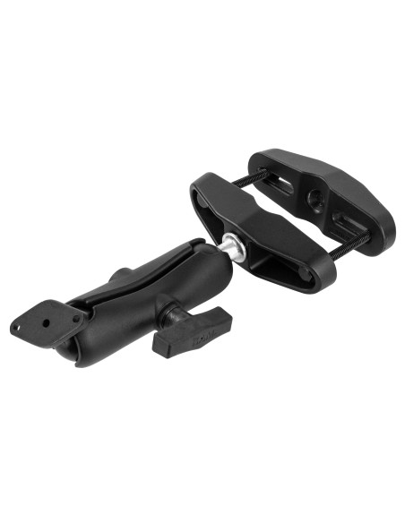 RAM® Universal Post Clamp Mount with Diamond Plate - C Size Medium Arm