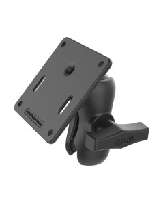 RAM® Double Socket Arm with 75x75mm VESA Plate - C Size Short