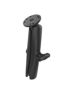 RAM® Double Socket Arm with Round Ball Plate - C Size Long