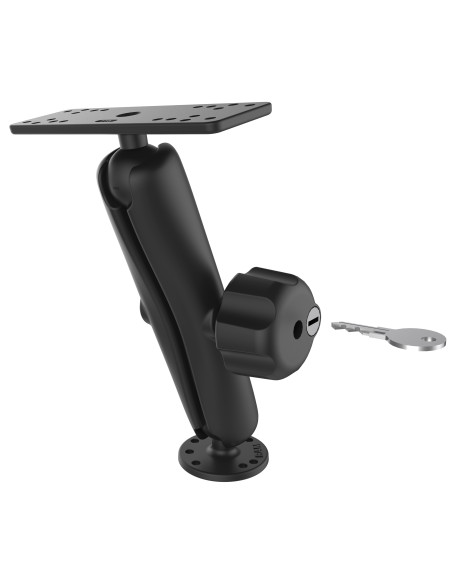 RAM® Universal Marine Electronic Mount with Key Lock Knob