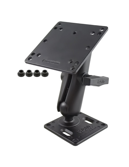 RAM® Double Ball Mount with 75x75mm VESA Plate and 100x100mm VESA Plate
